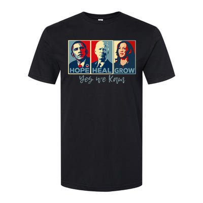 Hope Heal Grow Obama Joe Biden Kamala Harris 2024 Softstyle CVC T-Shirt