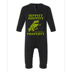 Hippity Hoppity Get Off My Property Frog Infant Fleece One Piece