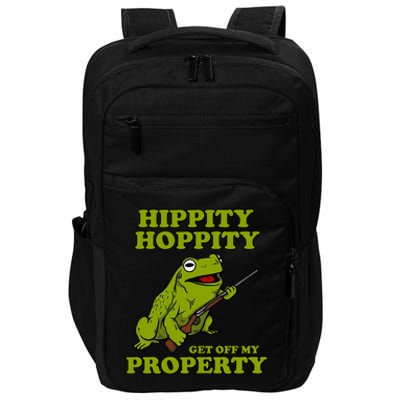 Hippity Hoppity Get Off My Property Frog Impact Tech Backpack