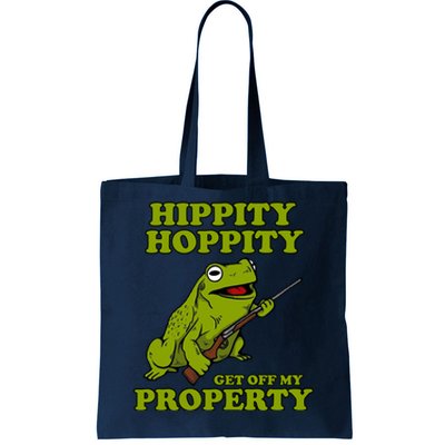 Hippity Hoppity Get Off My Property Frog Tote Bag