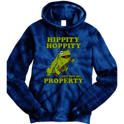 Hippity Hoppity Get Off My Property Frog Tie Dye Hoodie