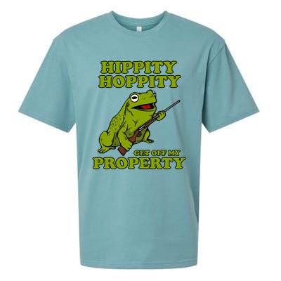 Hippity Hoppity Get Off My Property Frog Sueded Cloud Jersey T-Shirt