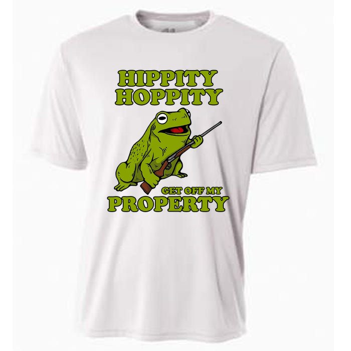 Hippity Hoppity Get Off My Property Frog Cooling Performance Crew T-Shirt