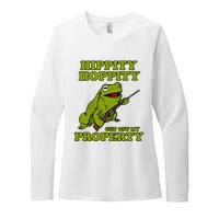 Hippity Hoppity Get Off My Property Frog Womens CVC Long Sleeve Shirt