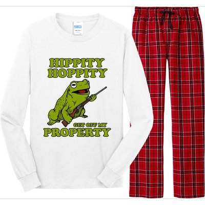 Hippity Hoppity Get Off My Property Frog Long Sleeve Pajama Set