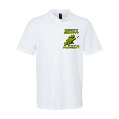 Hippity Hoppity Get Off My Property Frog Softstyle Adult Sport Polo