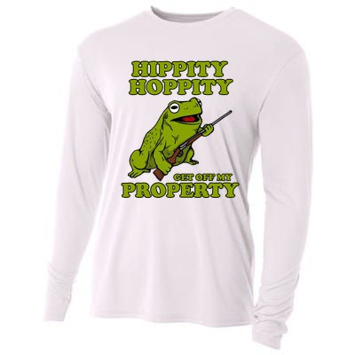 Hippity Hoppity Get Off My Property Frog Cooling Performance Long Sleeve Crew