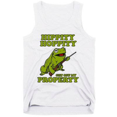 Hippity Hoppity Get Off My Property Frog Tank Top