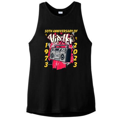 Hip Hop Graffiti Funny 50 Years Old Gift Ladies PosiCharge Tri-Blend Wicking Tank