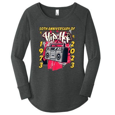 Hip Hop Graffiti Funny 50 Years Old Gift Women's Perfect Tri Tunic Long Sleeve Shirt