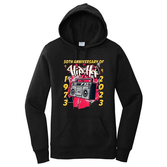 Hip Hop Graffiti Funny 50 Years Old Gift Women's Pullover Hoodie