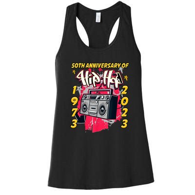 Hip Hop Graffiti Funny 50 Years Old Gift Women's Racerback Tank