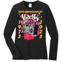 Hip Hop Graffiti Funny 50 Years Old Gift Ladies Long Sleeve Shirt