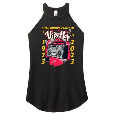 Hip Hop Graffiti Funny 50 Years Old Gift Women's Perfect Tri Rocker Tank