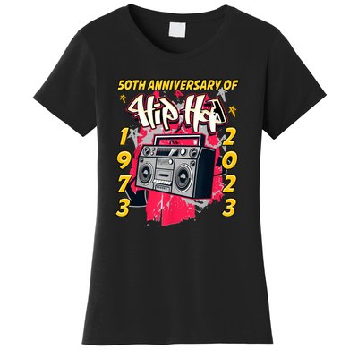 Hip Hop Graffiti Funny 50 Years Old Gift Women's T-Shirt