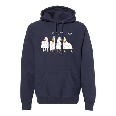 Halloween Horse Ghost Premium Hoodie