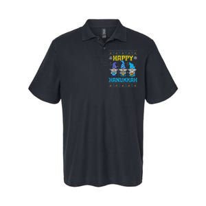 Happy Hanukkah Gnomes Ugly Chanukah Jewish Softstyle Adult Sport Polo