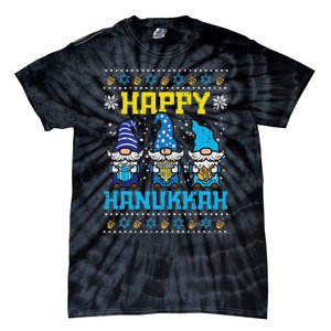 Happy Hanukkah Gnomes Ugly Chanukah Jewish Tie-Dye T-Shirt