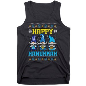 Happy Hanukkah Gnomes Ugly Chanukah Jewish Tank Top