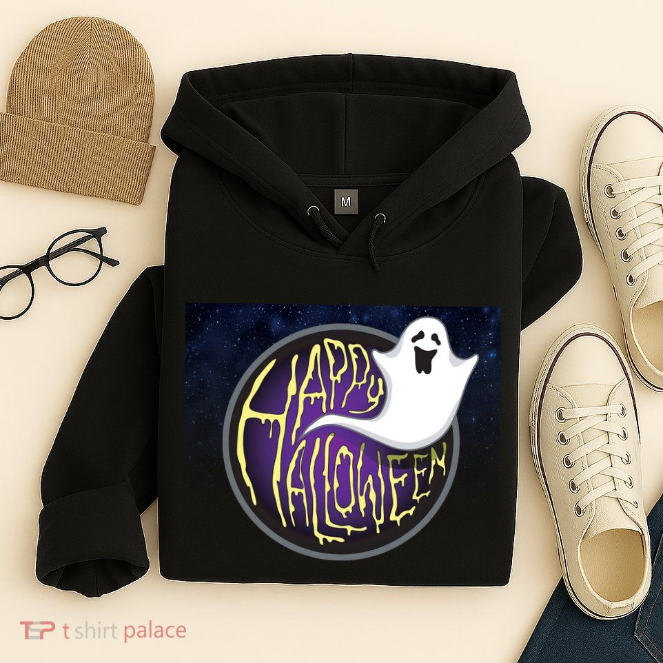 Happy Halloween Ghost Galaxy Hoodie