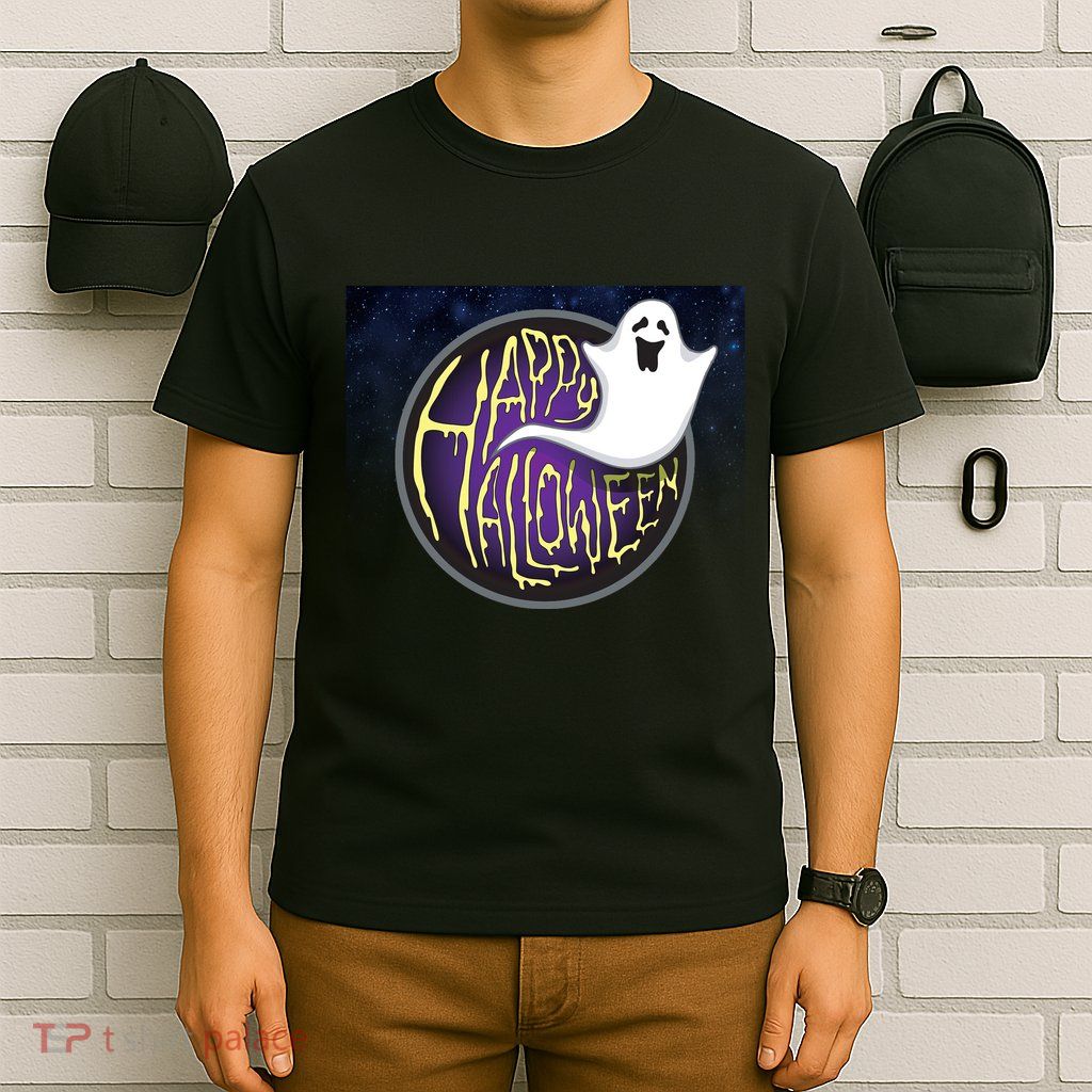 Happy Halloween Ghost Galaxy T-Shirt