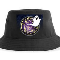 Happy Halloween Ghost Galaxy Sustainable Bucket Hat