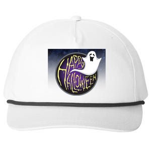 Happy Halloween Ghost Galaxy Snapback Five-Panel Rope Hat