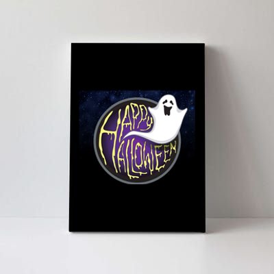 Happy Halloween Ghost Galaxy Canvas