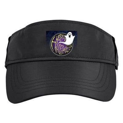 Happy Halloween Ghost Galaxy Adult Drive Performance Visor