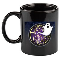 Happy Halloween Ghost Galaxy 11oz C Handle Ceramic Mug