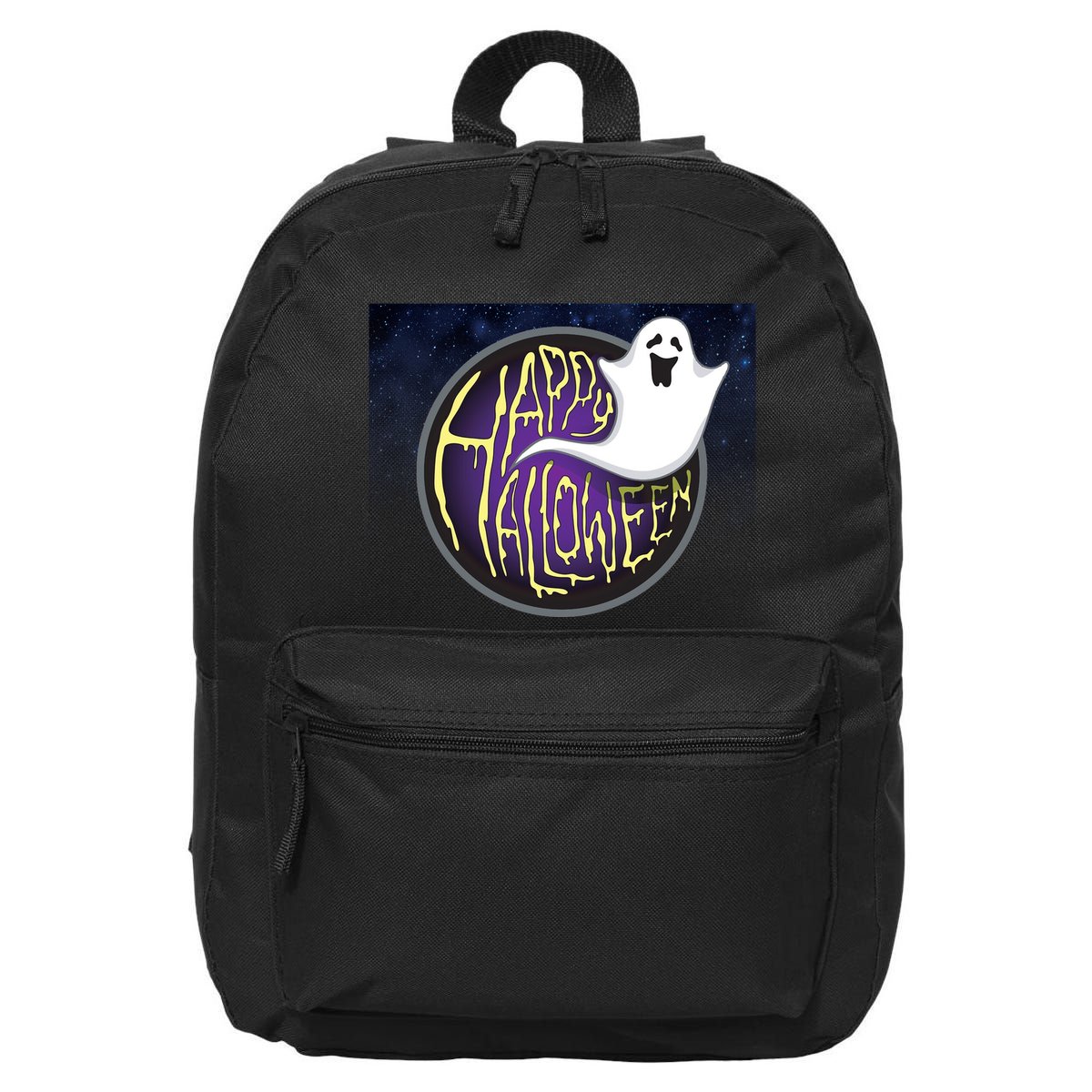 Happy Halloween Ghost Galaxy 16 in Basic Backpack