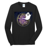 Happy Halloween Ghost Galaxy Tall Long Sleeve T-Shirt