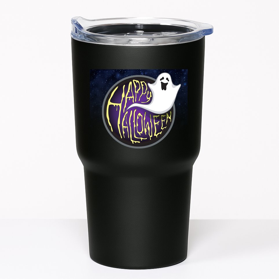 Happy Halloween Ghost Galaxy Tumbler