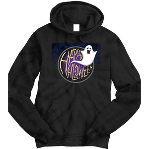 Happy Halloween Ghost Galaxy Tie Dye Hoodie