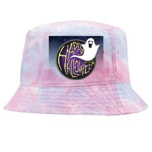 Happy Halloween Ghost Galaxy Tie-Dyed Bucket Hat