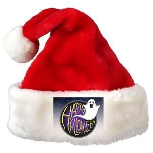 Happy Halloween Ghost Galaxy Premium Christmas Santa Hat