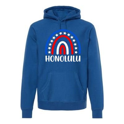 Honolulu Hawaii Gift I Love Honolulu Hawaii Usa Cool Gift Premium Hoodie