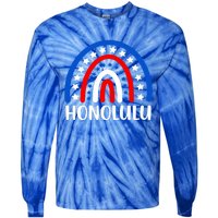 Honolulu Hawaii Gift I Love Honolulu Hawaii Usa Cool Gift Tie-Dye Long Sleeve Shirt