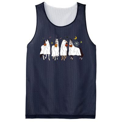 Halloween Horse Ghost Boo Pumpkin Costume For Women Girl Mesh Reversible Basketball Jersey Tank