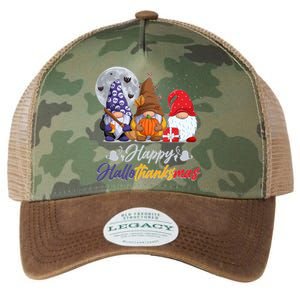 Happy Hallothanksmas Gnomes Legacy Tie Dye Trucker Hat