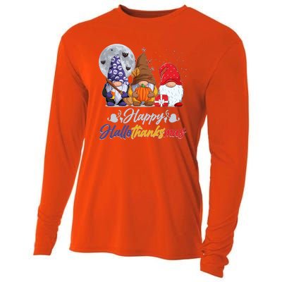 Happy Hallothanksmas Gnomes Cooling Performance Long Sleeve Crew