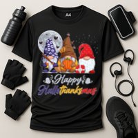 Happy Hallothanksmas Gnomes Cooling Performance Crew T-Shirt