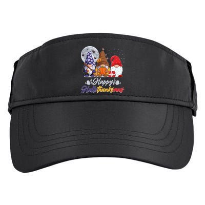 Happy Hallothanksmas Gnomes Adult Drive Performance Visor