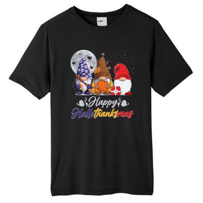 Happy Hallothanksmas Gnomes Tall Fusion ChromaSoft Performance T-Shirt