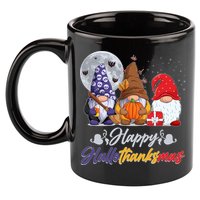 Happy Hallothanksmas Gnomes 11oz C Handle Ceramic Mug