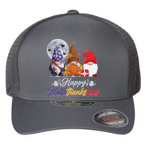 Happy Hallothanksmas Gnomes Flexfit Unipanel Trucker Cap