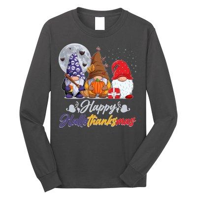 Happy Hallothanksmas Gnomes Long Sleeve Shirt