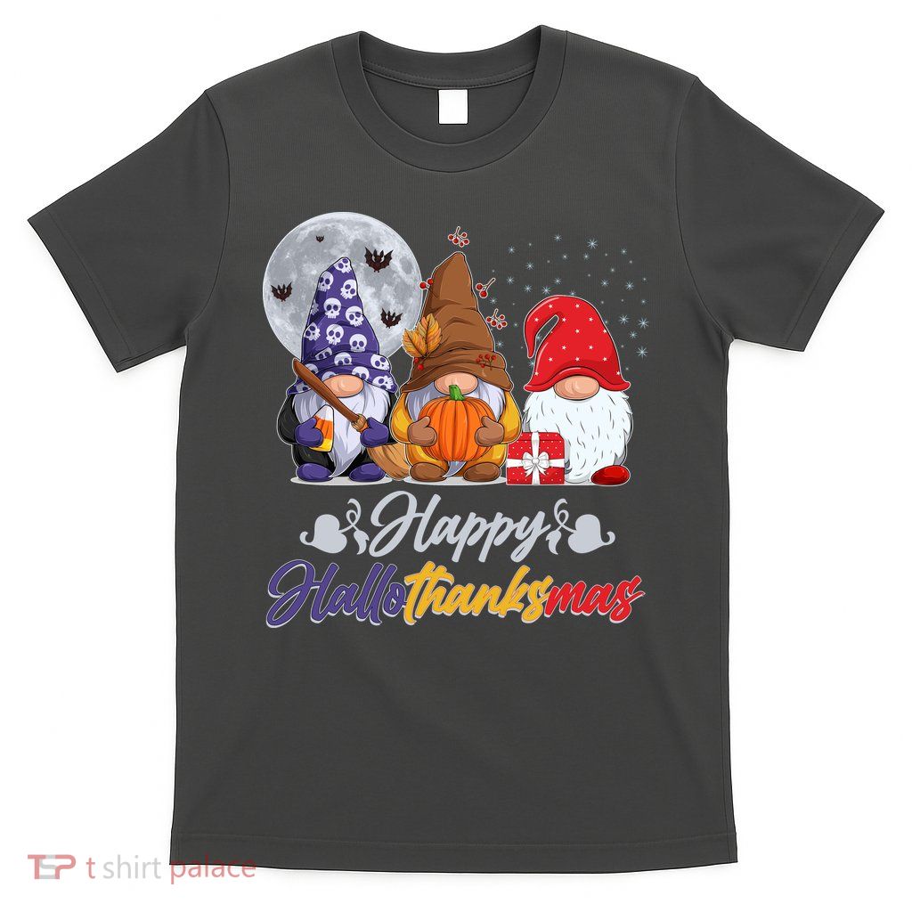 Happy Hallothanksmas Gnomes T-Shirt