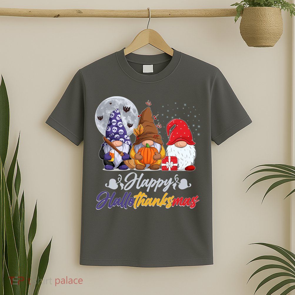 Happy Hallothanksmas Gnomes T-Shirt