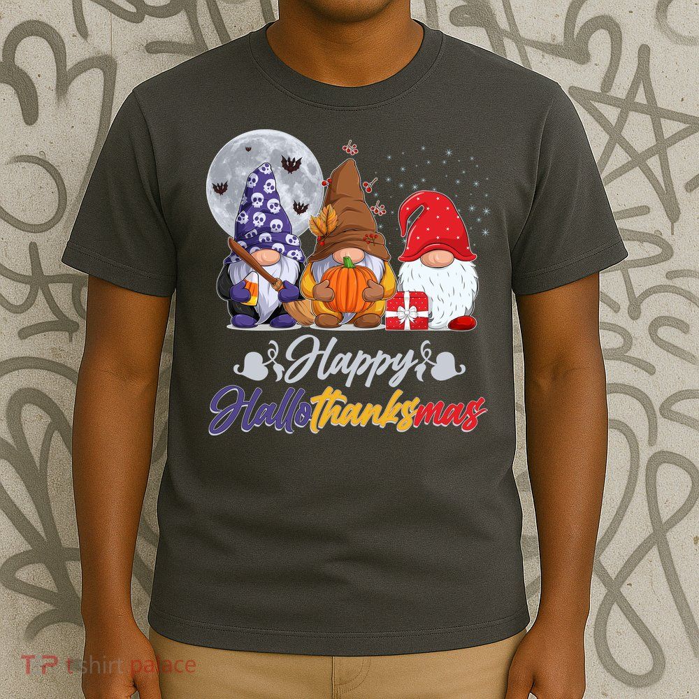 Happy Hallothanksmas Gnomes T-Shirt